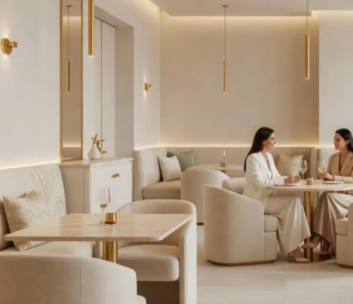 Wnętrze restauracji Strefaro w eleganckim stylu inspirowanym casino